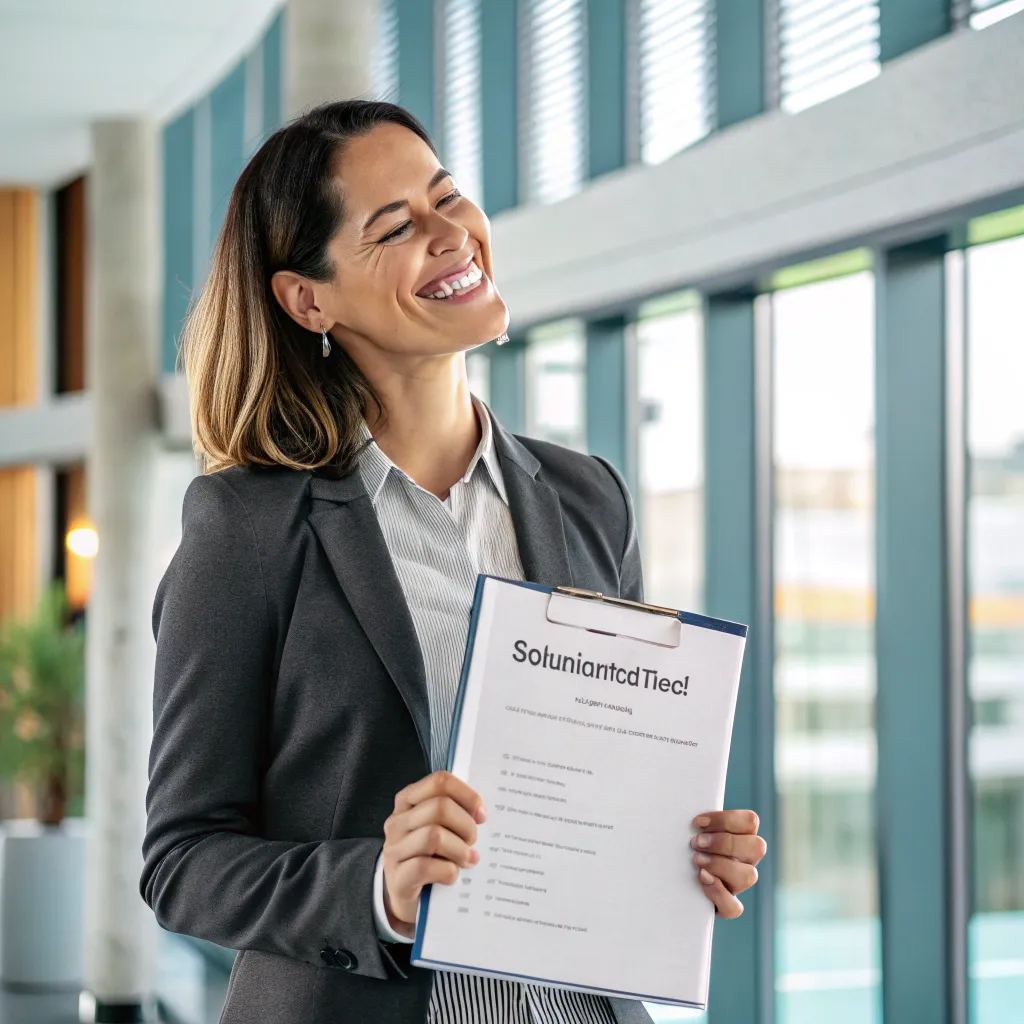 Content client holding a report